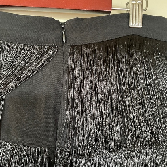 NWT DO+BE Black Fringe Mini Skirt - Picture 9 of 11